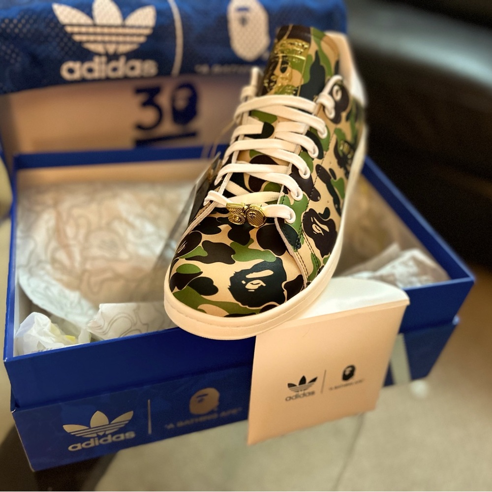 COPY - New in Box! Bape x adidas 30th Anniversary Stan Smiths - Picture 2 of 6